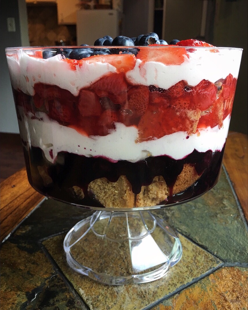 Red, White And Blue Trifle (V/GF) – Bunny's Bite