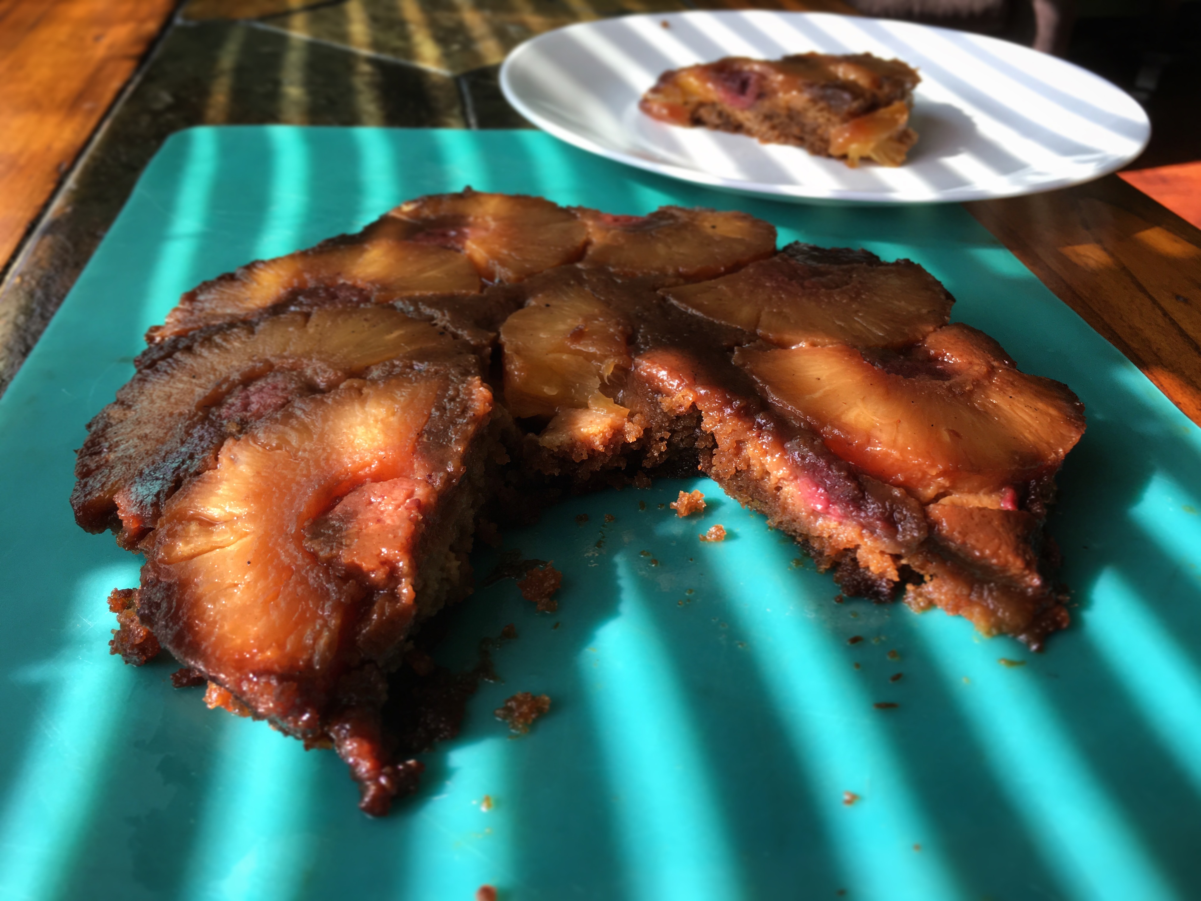 Pineapple Cake (with Cake Mix) - Cookie Dough and Oven Mitt