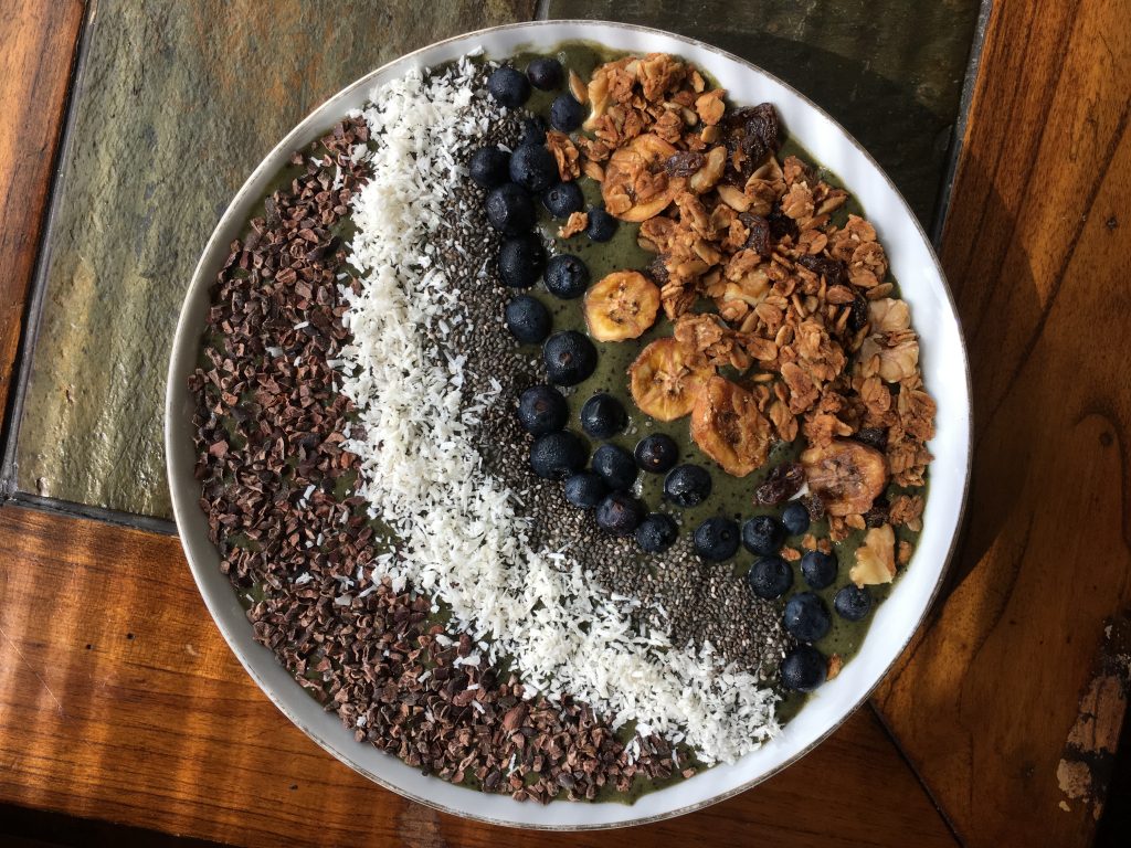 Chocolate Banana Blueberry Smoothie Bowl (V/GF) – Bunny's Bite
